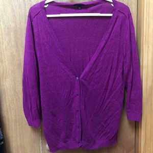 Banana Republic hot pink 5 button cardigan, sz XL